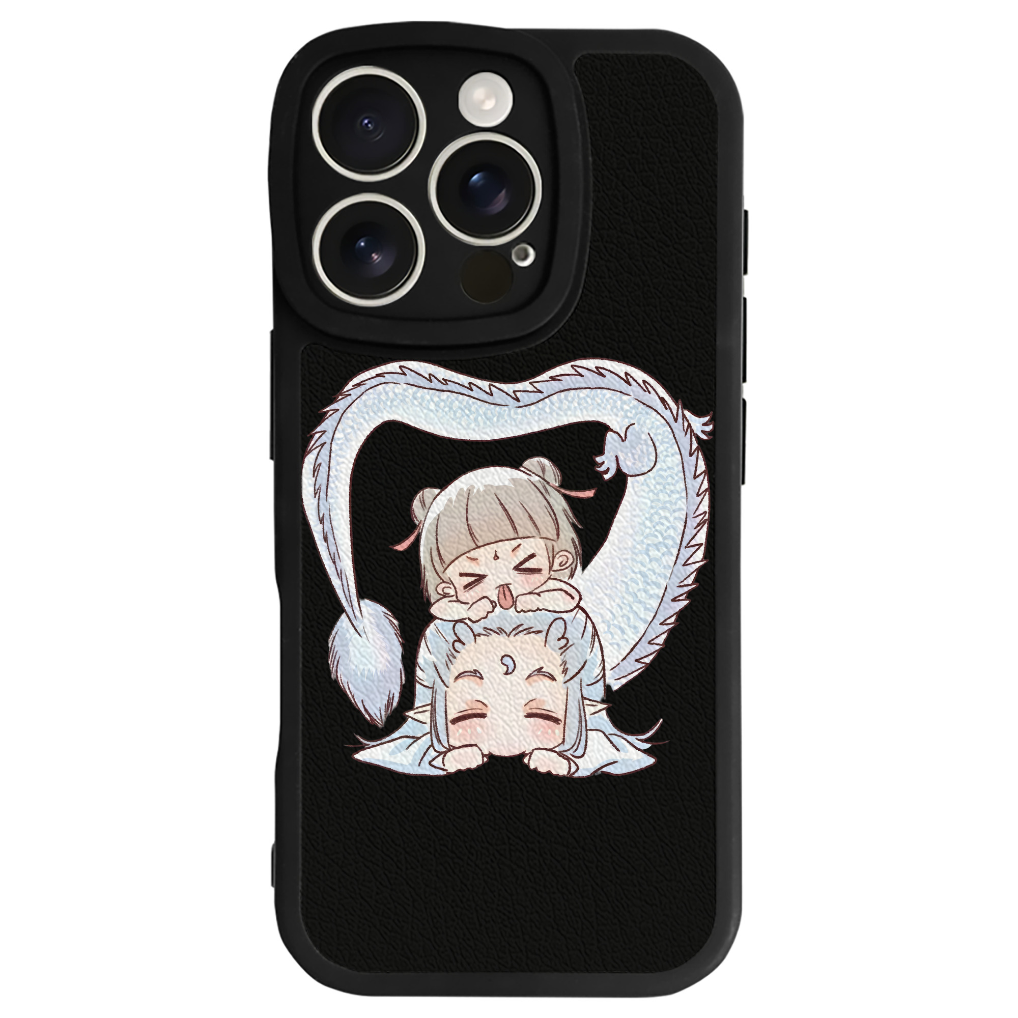 （画像用） Ne Zha 2 ナタ 魔童の大暴れ 【iPhone 16シリーズ対応】シリコンスマホケース（レザー調） 材質：シリコン